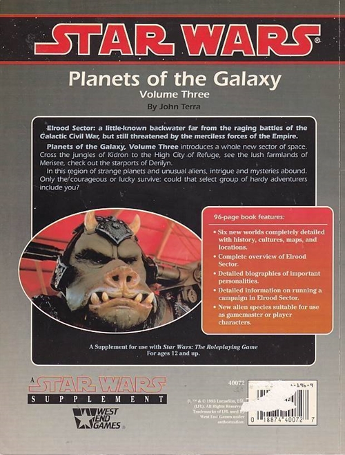 Star Wars D6 Planets of the Galaxy vol. 3 (B Grade) (Genbrug)
